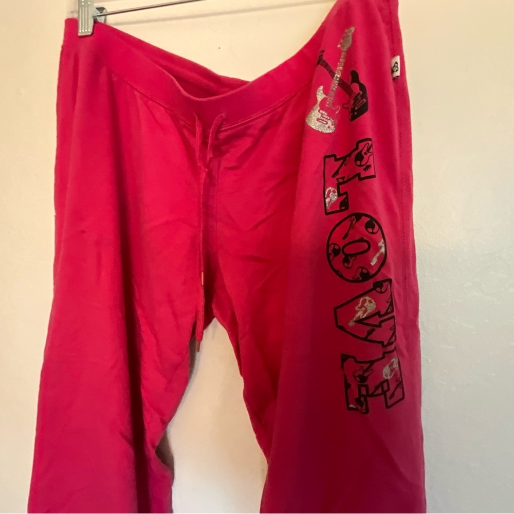 Self Esteem Pink sweat pants capri Vintage Y2k